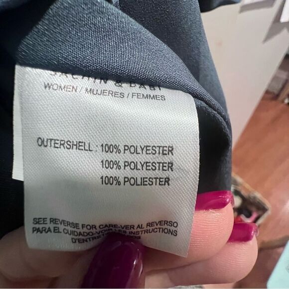 NWT Sachin and Babi Dorthea A-Line Gown Gunmetal with sparkle accent size 8 - Picture 8 of 17